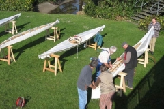 Bespannen der Boote