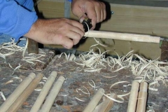 Feinarbeit an den Spanten