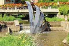 "Schiff", Stahl, mit Heinrich Mangold, Ortung 2, Schwabach, 2001